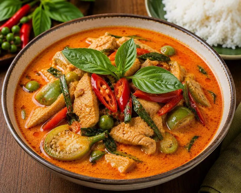 Красный карри — тайское блюдо